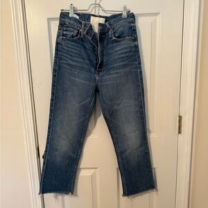 MOTHER High Waisted Rider Skimp in Cowboys Don’t Cry Sz 28